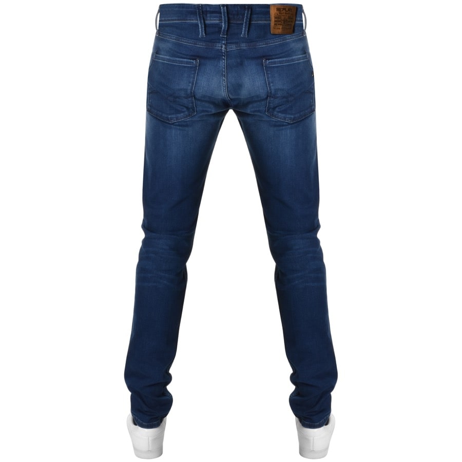 Alternative Image for ProductReplay Slim Fit Anbass Jeans Blue2